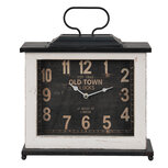 Clayre & Eef | Tafelklok Wit 36x10x32 cm / 1xAA | 6KL0768 Clayre & Eef | Tafelklok Wit 36x10x32 cm / 1xAA | 6KL0768