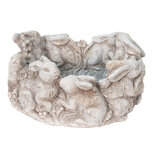 Clayre & Eef | Bloempot Binnen Konijn Beige ø 27x12 cm | 6TE0408 Clayre & Eef | Bloempot Binnen Konijn Beige ø 27x12 cm | 6TE0408