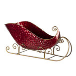 Clayre & Eef | Decoratie Slee Rood 36x18x22 cm | 6Y4442 Clayre & Eef | Decoratie Slee Rood 36x18x22 cm | 6Y4442