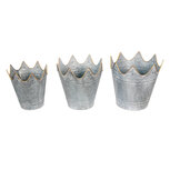 Clayre & Eef | Planthouder Grijs ø 29x29 / ø 26x27 / ø 22x24 cm | 6Y4875 Clayre & Eef | Planthouder Grijs ø 29x29 / ø 26x27 / ø 22x24 cm | 6Y4875