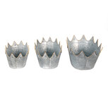 Clayre & Eef | Planthouder Grijs 40x27x19 / 34x23x18 / 29x22x16 cm | 6Y4882 Clayre & Eef | Planthouder Grijs 40x27x19 / 34x23x18 / 29x22x16 cm | 6Y4882