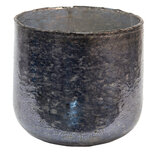 Clayre & Eef | Glazen Theelichthouder Grijs ø 19x17 cm | 6GL3613 Clayre & Eef | Glazen Theelichthouder Grijs ø 19x17 cm | 6GL3613
