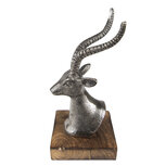 Clayre & Eef | Decoratie beeld Hert Zilverkleurig 12x11x21 cm | 65144 Clayre & Eef | Decoratie beeld Hert Zilverkleurig 12x11x21 cm | 65144