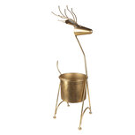 Clayre & Eef | Plantenstandaard Binnen Rendier Goudkleurig 29x22x78 cm | 5Y1090 Clayre & Eef | Plantenstandaard Binnen Rendier Goudkleurig 29x22x78 cm | 5Y1090