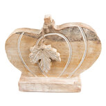 Clayre & Eef | Decoratie Pompoen Bruin, Wit 29x6x22 cm | 6H2244 Clayre & Eef | Decoratie Pompoen Bruin, Wit 29x6x22 cm | 6H2244