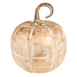 Clayre & Eef | Decoratie Pompoen Goudkleurig ø 16x18 cm | 6H2245 Clayre & Eef | Decoratie Pompoen Goudkleurig ø 16x18 cm | 6H2245