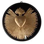 Clayre & Eef | Wanddecoratie Hart Goudkleurig ø 23x2 cm | 65176 Clayre & Eef | Wanddecoratie Hart Goudkleurig ø 23x2 cm | 65176