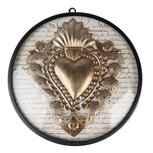 Clayre & Eef | Wanddecoratie Hart Goudkleurig ø 23x4 cm | 65177 Clayre & Eef | Wanddecoratie Hart Goudkleurig ø 23x4 cm | 65177