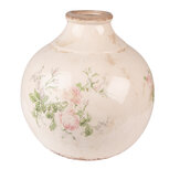 Clayre & Eef | Decoratie Vaas Roze, Beige ø 25x25 cm | 6CE1538L Clayre & Eef | Decoratie Vaas Roze, Beige ø 25x25 cm | 6CE1538L