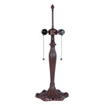 Clayre & Eef | Lampenvoet Tafellamp Tiffany Bruin ø 23x62 cm E27/max 2x60W | 5LL-5791 Clayre & Eef | Lampenvoet Tafellamp Tiffany Bruin ø 23x62 cm E27/max 2x60W | 5LL-5791