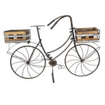 Clayre & Eef | Planthouder fiets Bruin 85x30x58 cm | 5Y0546 Clayre & Eef | Planthouder fiets Bruin 85x30x58 cm | 5Y0546