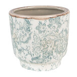 Clayre & Eef | Bloempot Binnen Groen, Beige ø 15x14 cm | 6CE1574S Clayre & Eef | Bloempot Binnen Groen, Beige ø 15x14 cm | 6CE1574S