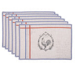Clayre & Eef | Placemats Set van 6 Beige 48x33 cm | DFR40 Clayre & Eef | Placemats Set van 6 Beige 48x33 cm | DFR40
