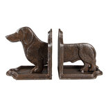 Clayre & Eef | Boekensteunen Set van 2 Bruin 23x8x13 cm | 6Y5427 Clayre & Eef | Boekensteunen Set van 2 Bruin 23x8x13 cm | 6Y5427