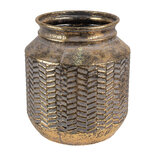 Clayre & Eef | Bloempot Binnen Goudkleurig ø 25x26 cm | 6Y4965 Clayre & Eef | Bloempot Binnen Goudkleurig ø 25x26 cm | 6Y4965