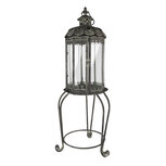 Clayre & Eef | Lantaarn Grijs 30x30x94 cm | 5Y1105 Clayre & Eef | Lantaarn Grijs 30x30x94 cm | 5Y1105