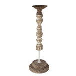 Clayre & Eef | Kandelaar Wit ø 17x51 cm | 6H2187 Clayre & Eef | Kandelaar Wit ø 17x51 cm | 6H2187