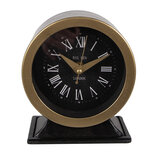 Clayre & Eef | Tafelklok Zwart 12x6x14 cm / 1xAA | 6KL0785 Clayre & Eef | Tafelklok Zwart 12x6x14 cm / 1xAA | 6KL0785