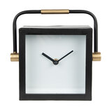Clayre & Eef | Tafelklok Zwart, Wit 19x5x19 cm / 1xAA | 6KL0789 Clayre & Eef | Tafelklok Zwart, Wit 19x5x19 cm / 1xAA | 6KL0789