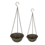 Clayre & Eef | Planthouder Groen, Bruin ø 25x12/62 / ø 19x9/53 cm | 6Y4845 Clayre & Eef | Planthouder Groen, Bruin ø 25x12/62 / ø 19x9/53 cm | 6Y4845