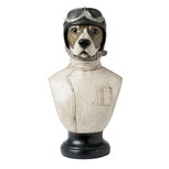 Clayre & Eef | Decoratie Buste hond Wit 24x26x51 cm | 6PR1161 Clayre & Eef | Decoratie Buste hond Wit 24x26x51 cm | 6PR1161