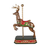 Clayre & Eef | Decoratie Beeld Hert Bruin, Groen 35x18x56 cm | 6PR3922 Clayre & Eef | Decoratie Beeld Hert Bruin, Groen 35x18x56 cm | 6PR3922