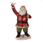 Clayre & Eef | Kerstdecoratie Beeld Kerstman Rood 13x10x23 cm | 6PR3948 Clayre & Eef | Kerstdecoratie Beeld Kerstman Rood 13x10x23 cm | 6PR3948