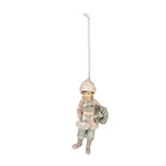 Clayre & Eef | Decoratie hanger kind Roze 5x4x11 cm | 6PR4916 Clayre & Eef | Decoratie hanger kind Roze 5x4x11 cm | 6PR4916