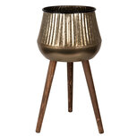 Clayre & Eef | Planthouder Koperkleurig Bruin 35x35x60 cm | 6Y5402M Clayre & Eef | Planthouder Koperkleurig Bruin 35x35x60 cm | 6Y5402M