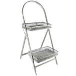 Dekoratief | Plantenrek grijs, metaal, 35x22x88cm | A215509 Dekoratief | Plantenrek grijs, metaal, 35x22x88cm | A215509