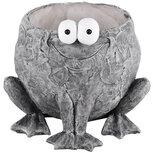 Dekoratief | Bloempot kikker, grijs, resina, 16x16x14cm | A220333 Dekoratief | Bloempot kikker, grijs, resina, 16x16x14cm | A220333