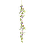 Dekoratief | Slinger m/paarse bloemen, 100cm | A220479 Dekoratief | Slinger m/paarse bloemen, 100cm | A220479