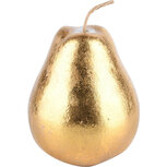 Dekoratief | Deco peer goud, terra cotta, 12x11x18cm | A220707 Dekoratief | Deco peer goud, terra cotta, 12x11x18cm | A220707