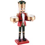 Dekoratief | Notenkraker m/theelichthouder, rood/groen, resina, 15x7x25cm | A225712 Dekoratief | Notenkraker m/theelichthouder, rood/groen, resina, 15x7x25cm | A225712