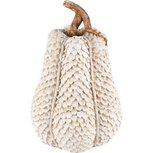 Dekoratief | Pompoen hoog, wit/bruin, resina, 14x14x21cm | A225722 Dekoratief | Pompoen hoog, wit/bruin, resina, 14x14x21cm | A225722
