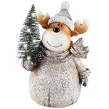 Dekoratief | Rudolf m/kerstboom, resina, LED, 17x13x22cm | A225788 Dekoratief | Rudolf m/kerstboom, resina, LED, 17x13x22cm | A225788