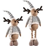 Dekoratief | Rudolf uitrekbaar, bruin/beige, textiel, 22x17x91cm | A225812 Dekoratief | Rudolf uitrekbaar, bruin/beige, textiel, 22x17x91cm | A225812
