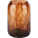 Dekoratief | Theelichthouder 'Leopard', glas, 14x14x21cm | A225984 Dekoratief | Theelichthouder 'Leopard', glas, 14x14x21cm | A225984