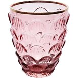Dekoratief | Theelichthouder 'Scales', paars, glas, 8x8x10cm | A228218 Dekoratief | Theelichthouder 'Scales', paars, glas, 8x8x10cm | A228218