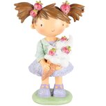 Dekoratief | Deco meisje staand m/ijsje, resina, 9x8x19cm | A230273 Dekoratief | Deco meisje staand m/ijsje, resina, 9x8x19cm | A230273