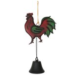 Dekoratief | Hanger bel m/haan, roest, metaal, 20x10x45cm | A230601 Dekoratief | Hanger bel m/haan, roest, metaal, 20x10x45cm | A230601