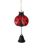 Dekoratief | Hanger bel m/lieveheersbeestje, metaal, 19x10x53cm | A230602 Dekoratief | Hanger bel m/lieveheersbeestje, metaal, 19x10x53cm | A230602