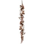 Dekoratief | Deco slinger m/kerstballetjes, bruin/glitter, 18x150x7cm | A235509 Dekoratief | Deco slinger m/kerstballetjes, bruin/glitter, 18x150x7cm | A235509