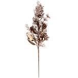 Dekoratief | Deco tak m/kerstballetjes, bruin/glitter, 20x75x6cm | A235511 Dekoratief | Deco tak m/kerstballetjes, bruin/glitter, 20x75x6cm | A235511