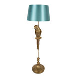 Clayre & Eef | Vloerlamp Papegaai Goudkleurig Groen ø 40x120 cm E27/max 1x60W | 5LMC0022 Clayre & Eef | Vloerlamp Papegaai Goudkleurig Groen ø 40x120 cm E27/max 1x60W | 5LMC0022