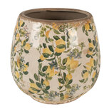 Clayre & Eef | Bloempot Binnen Beige Geel ø 18x17 cm | 6CE1608L Clayre & Eef | Bloempot Binnen Beige Geel ø 18x17 cm | 6CE1608L