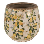 Clayre & Eef | Bloempot Binnen Beige Geel ø 15x15 cm | 6CE1608M Clayre & Eef | Bloempot Binnen Beige Geel ø 15x15 cm | 6CE1608M