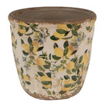 Clayre & Eef | Bloempot Binnen Beige Geel ø 14x13 cm | 6CE1609M Clayre & Eef | Bloempot Binnen Beige Geel ø 14x13 cm | 6CE1609M