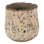 Clayre & Eef | Bloempot Binnen Beige Geel ø 21x19 cm | 6CE1610L Clayre & Eef | Bloempot Binnen Beige Geel ø 21x19 cm | 6CE1610L