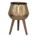 Clayre & Eef | Planthouder Koperkleurig Bruin 27x27x39 cm | 6Y5403 Clayre & Eef | Planthouder Koperkleurig Bruin 27x27x39 cm | 6Y5403